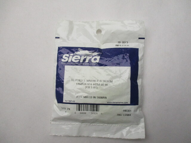 18-3073 New SIERRA WATER PUMP IMPELLER