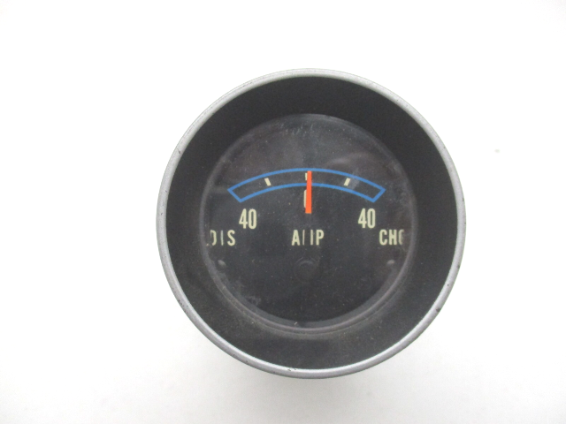 Vintage Teleflex Marine Boat Black Round AMMETER Amp Gauge 40 Amp
