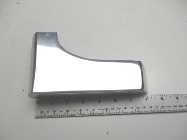 Replacement Pontoon Boat Deck Corner Cap LH Chrome 6 1/2"  X 4" Cast 123