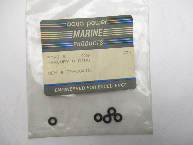 426 NEW Aqua Power Replacement O-Ring (5) for Mercury Mariner Marine