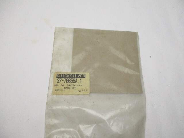 37-70658A1 69447A1 NEW Quicksilver Decal Set Mercury Mariner