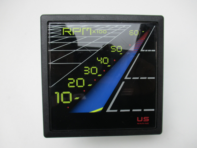 NOS US Marine Square 6k Tach Tachometer 1980s Bayliner Capri OMC 4 Cyl 120 Only