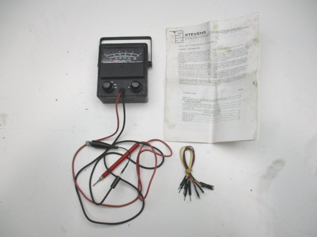 Stevens Instrument Co. CD 77 Analog Peak Voltage/DVA Meter Marine Boat Parts