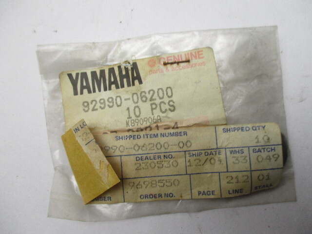92990-06200-00 New Plain Washer Yamaha