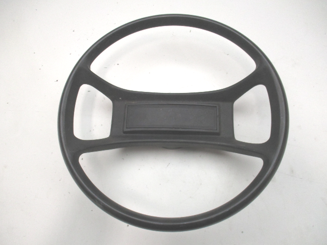 1980's Forester  Boat Steering Wheel 13.75" Black Plastic 3/4" Shaft