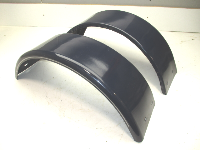 Boat Trailer Fender Set Dark Blue Painted Steel 29" L x 9" W x 10 1/2 H"