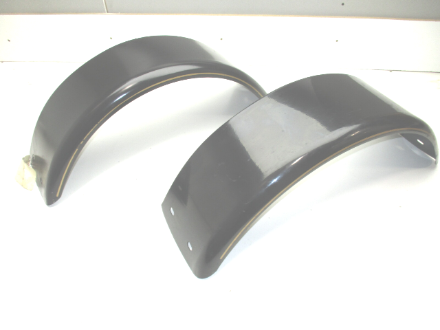 Boat Trailer Fender Set Black Painted Steel 28 1/2" L x 8 3/4" W x 10 1/2 H"