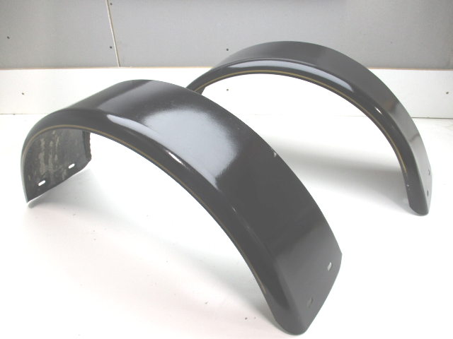 Boat Trailer Fender Set Black Painted Steel 32 1/4" L x 9" W x 14 1/4 H"
