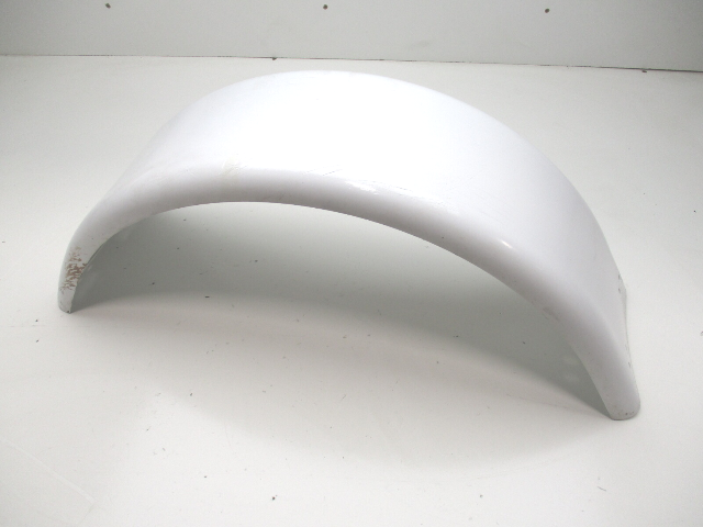 Boat Trailer Fender White Painted Steel 26 1/4" L x 8 1/4" W x 9 1/2 H"