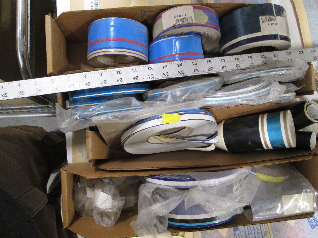 Lot of Blue Red Vintage Bayliner Colors Pin Stripe Tape Decal Pinstripe Big Rolls!