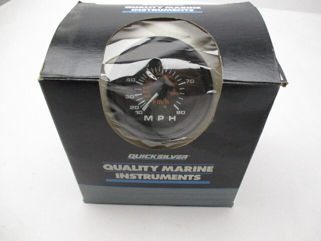 79-827881A1 New Quicksilver Mercury OEM 80 MPH Speedometer Gauge