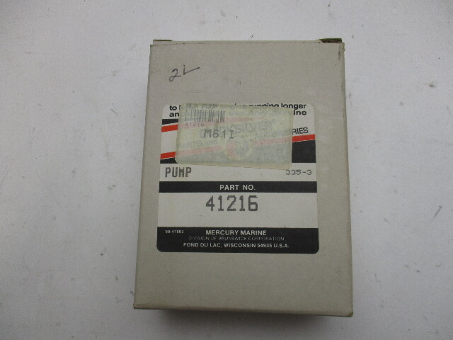 NEW OEM 41216 Mercury Quicksilver Oil Pump