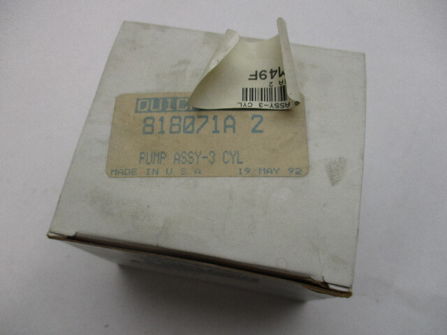 818071A2 Quicksilver Mercury Forcer Outboard 3 Cyl Fuel Pump Assembly