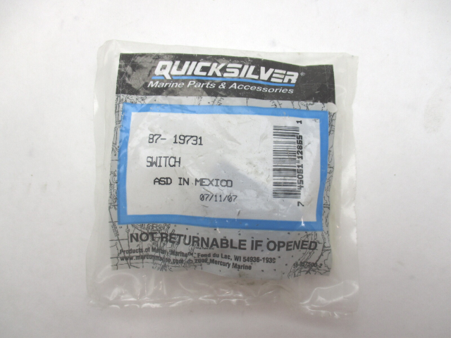 New Mercury Quicksilver Outboard Switch OEM # 87-19731