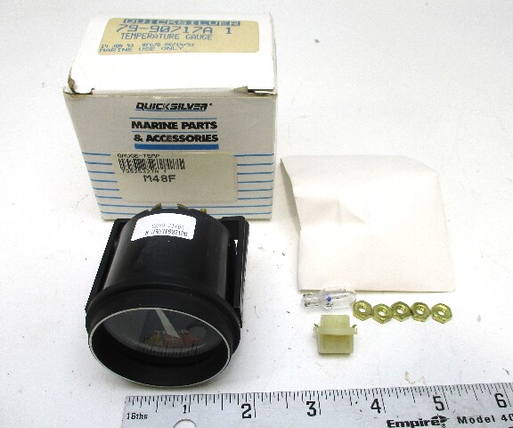 79-90717A1 Commodore Series Mercury Water Temperature Gauge