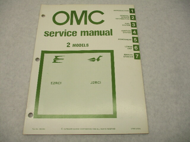 392068 OMC Evinrude Johnson 1981 Outboard Service Repair Manual 2 HP
