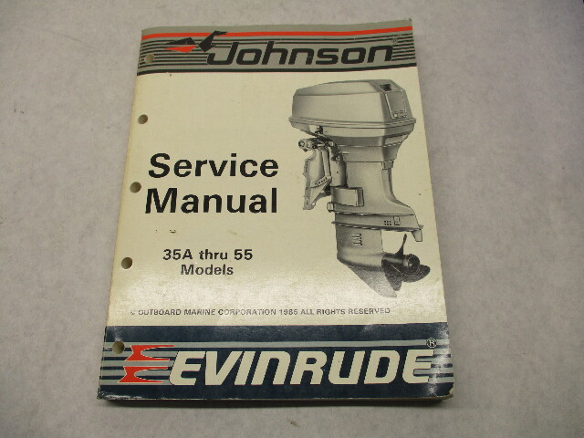 507616 OMC 1987 Evinrude Johnson Outboard Service Repair Manual 35A-55 "CU"