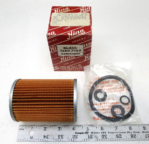35-834999999 QUICKSILVER FUEL FILTER Element Set Hino Diesel 23401-1290