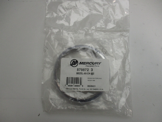 New Mercury Marine Boat Gauge Bezal 879872 3 Chrome
