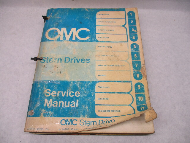 981025 1975 OMC Stern Drives Engine Service Repair Manual 120-245 HP