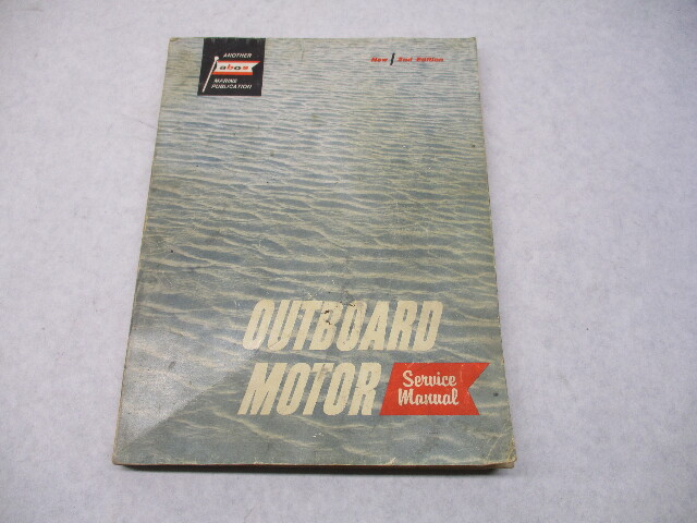 1963 Abos 2nd Edition Vintage Outboard Motor Service Manual Evinrude Mercury Gale