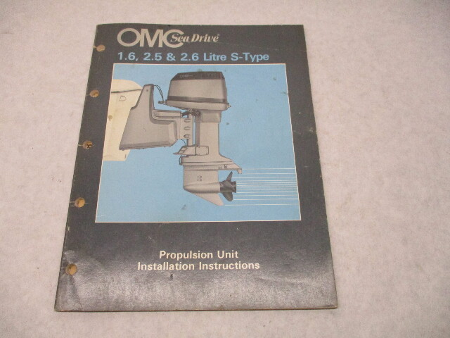 983797 OMC Sea Drive Propulsion Unit Installation Instructions 1.6 2.5 2.6 Litre