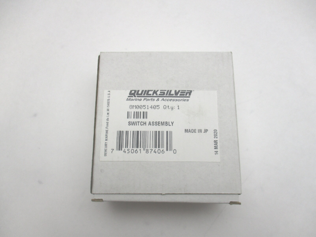 New Genuine OEM Mercury Marine Quicksilver 8M0051405 Stop Switch Assembly Button