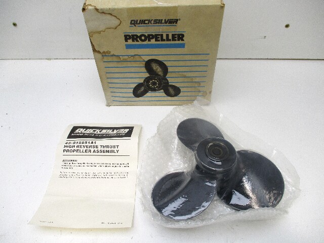 48-812951A1 Mercury Black Max 8-3/8  x 6 Pitch 3-Blade Prop 4-6HP 12 Spline