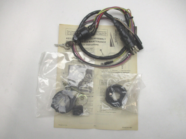 QUICKSILVER MERCURY 84-816626A2 KEY SWITCH,WARNING HORN & HARNESS