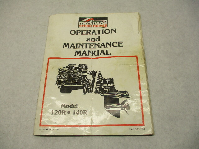 90-42227 1083  Mercruiser 120R & 140R Operation & Maintenance Manual