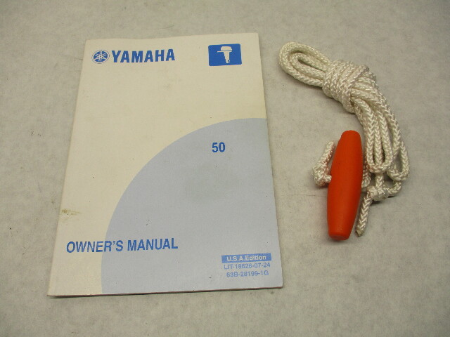 2007 Yamaha Outboard 50 HP Owner's Manual LIT-18626-07-24 USA Edition