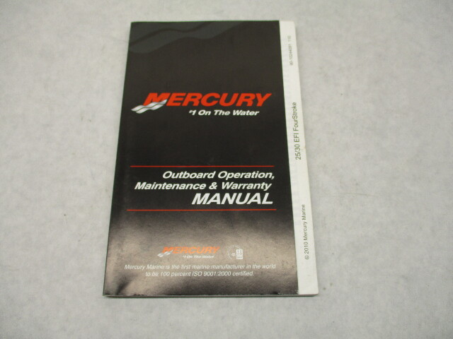 90-10244091 110 Mercury Outboard Operation & Maintenance Manual 25/30 EFI 4Stroke