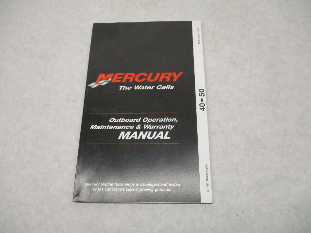 90-10170980 297 Mercury Outboard Operation & Maintenance Manual 40/50 HP