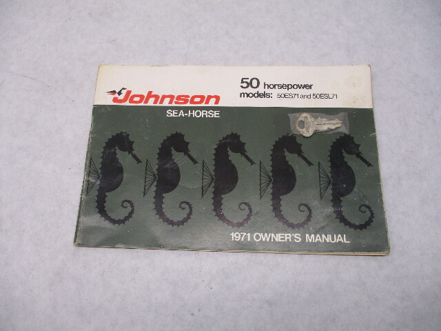 384282 Johnson Sea-Horse Outboard Owner's Operation Manual 1971 50 HP 50ES71