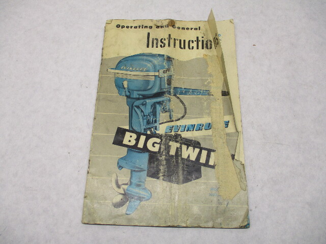 1952 203213B Evinrude Owner's Operating & Instruction Manual Big Twin 2003 2004