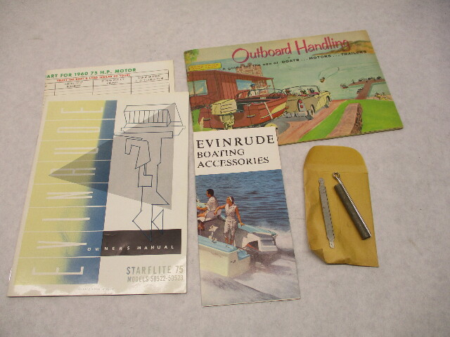 1960 204664 Evinrude Owner's Operating Manual w/Kit Starflite 75 50522 50523