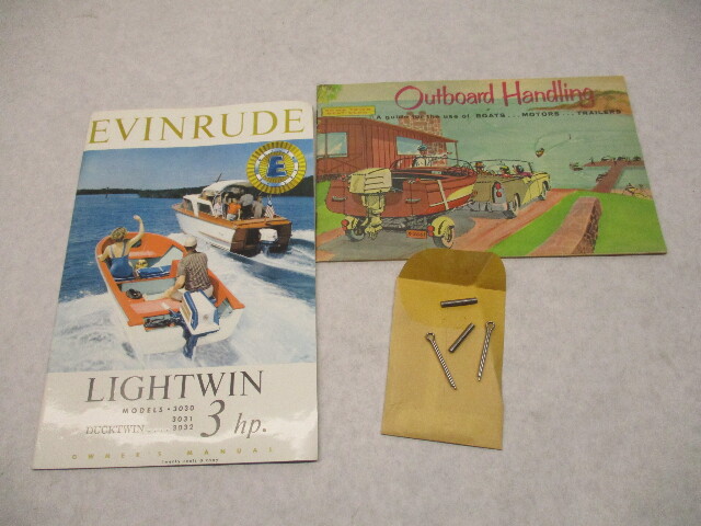 1959 204399 Evinrude Owner's Operating Manual w/Kit Lightwin 3HP Ducktwin