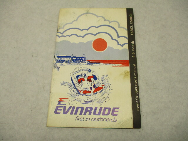 208745 1980 Evinrude Outboard Owner's Operator Manual 1981 4 & 5 HP E5RCI E5RLCI