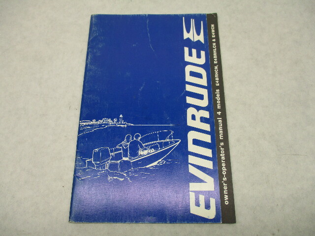 209295 1981 Evinrude Outboard Owner's Operator Manual 1982 4 Models E4WCN