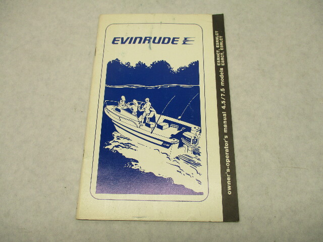 209597 1982 Evinrude Outboard Owner's Operator Manual 1983 4.5 7.5 Models E8RLCT