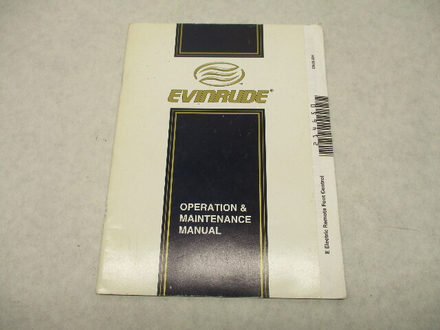 214650 1999 Evinrude Outboard Owner's Operation Manual Electric Remote Foot Control