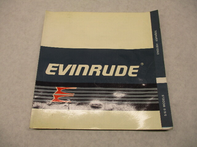 210594 1986 Evinrude Outboard Owner's Operator Manual 5 6 8 HP Models