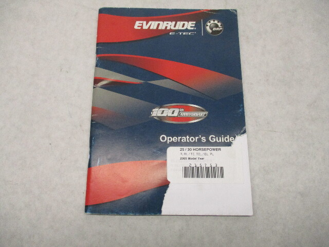 215753 BRP Evinrude E-TEC Outboard Owner's Operator Guide Manual 25/30 HP