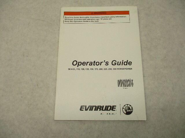 216818 BRP Evinrude E-TEC Owner's Operator Guide Manual 90 HO 115-300 HP 2015