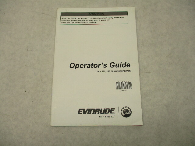 216977 BRP Evinrude E-TEC Owner's Operator's Guide Manual 200-300 HP 2017