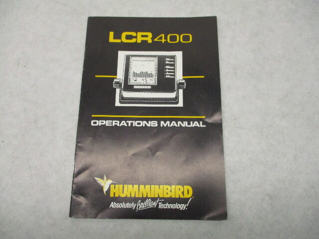 530239-1 1989 Humminbird LCR400 Fishfinder Operations Manual