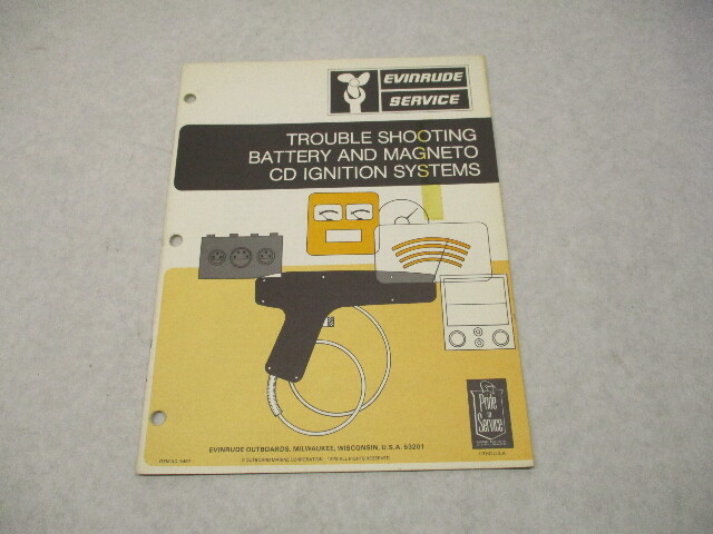 5467 1967-79 Evinrude Trouble Shooting Battery & Mag Flash CD Ignition Systems