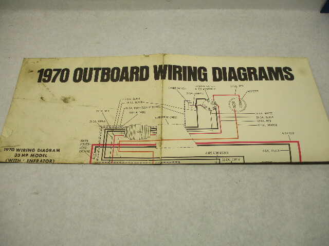 1970 OMC Evinrude & Johnson Outboard Ignition Wiring Diagrams 33-40 Hp