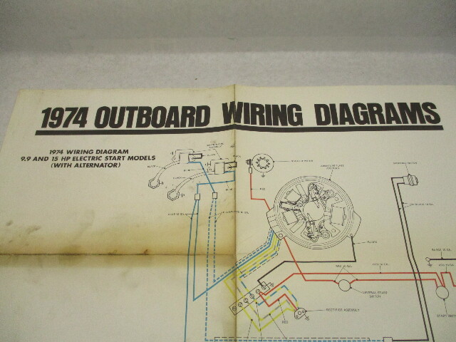 1974 OMC Evinrude & Johnson Outboard Wiring Diagrams 9.9 15 25 40  HP Models