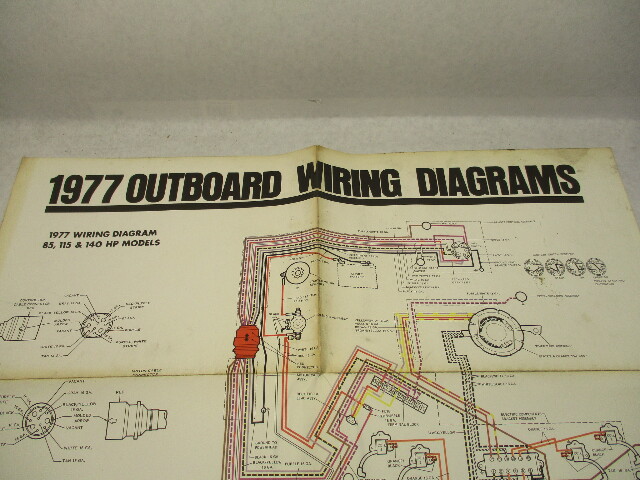 1977 OMC Evinrude & Johnson Outboard Wiring Diagrams 85-200 Hp Models